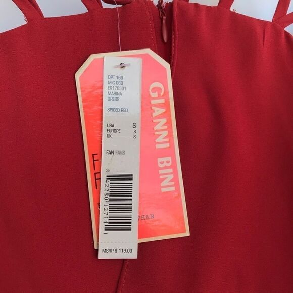 NWT Gianni Bini Marina Dress Spiced Red size S - Picture 3 of 11
